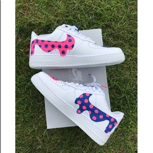 Custom Nike Air Force 1s.